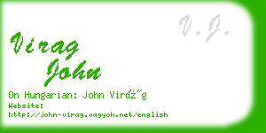 virag john business card